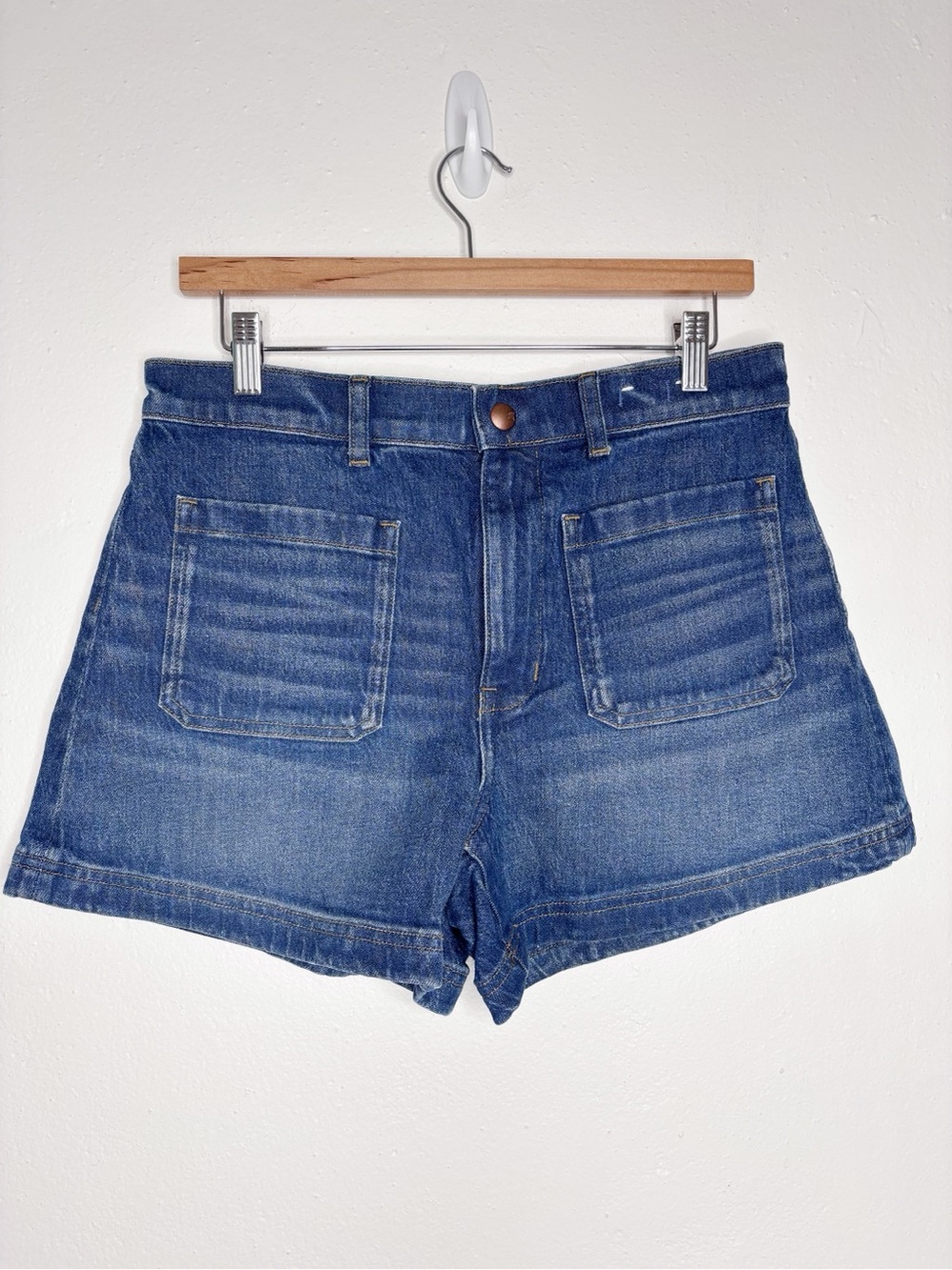Madewell Emmett Shorts High Waist Medium Wash Size 29 NWT